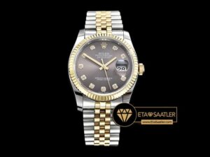 RDJ0268A - DateJust Jub Flt YGSS Dark Grey Diam BP A3135 Mod - 11.jpg